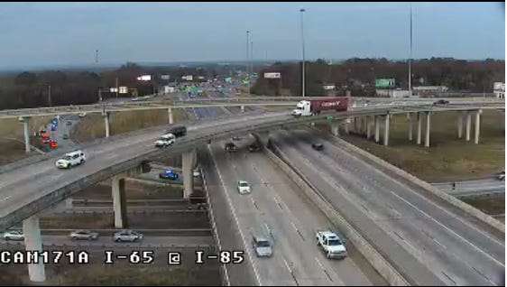 View of I-65 and I-85