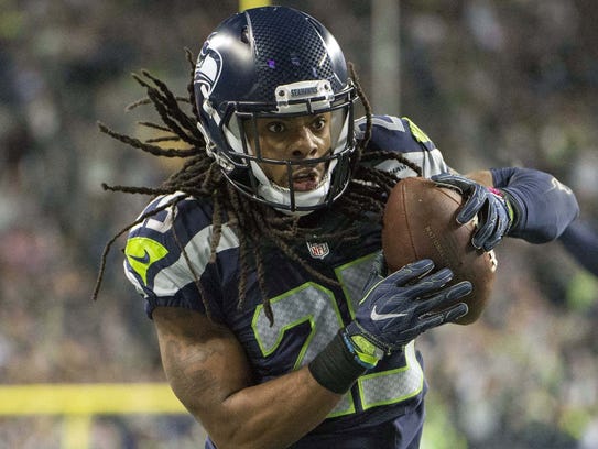 Richard Sherman has 32 interceptions in seven NFL seasons.