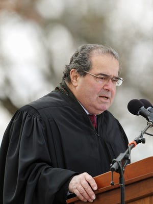 Antonin Scalia speaks in Gettysburg, Pa., in 2013.