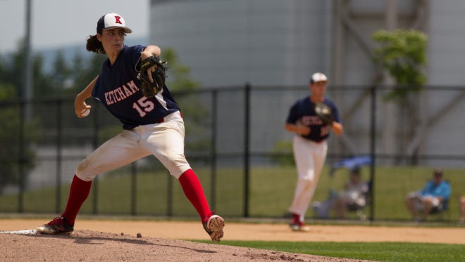 Ryan Murphy pitches for Roy C. Ketcham in the Class AA state semifinals in June 2016.