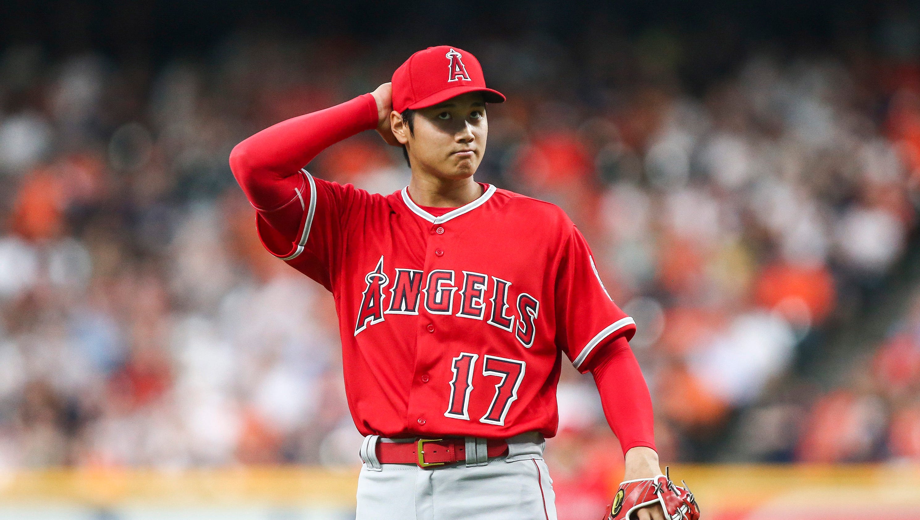 shohei ohtani introduced himself to angels fans in the on shohei ohtani angels wallpapers