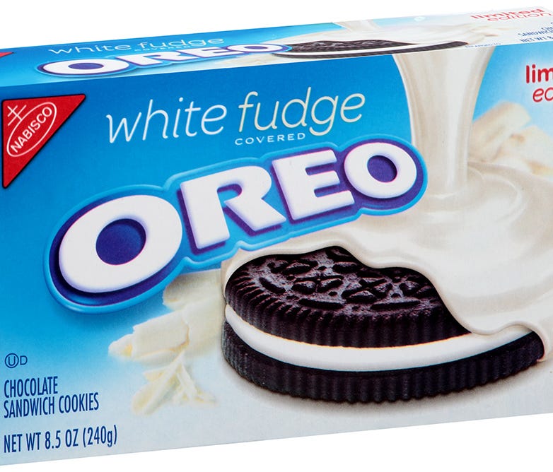 White Fudge Covered Oreo.