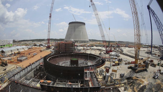 Construction continues on a new nuclear reactor at Plant Vogtle power plant.
