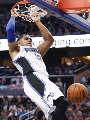 Tobias Harris averaged 13.7 points and 7.0 rebounds in 49 games for the Orlando Magic before the Pistons acquired him Tuesday.