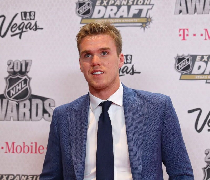 Connor McDavid of the Edmonton Oilers won the Hart Trophy as NHL MVP.
