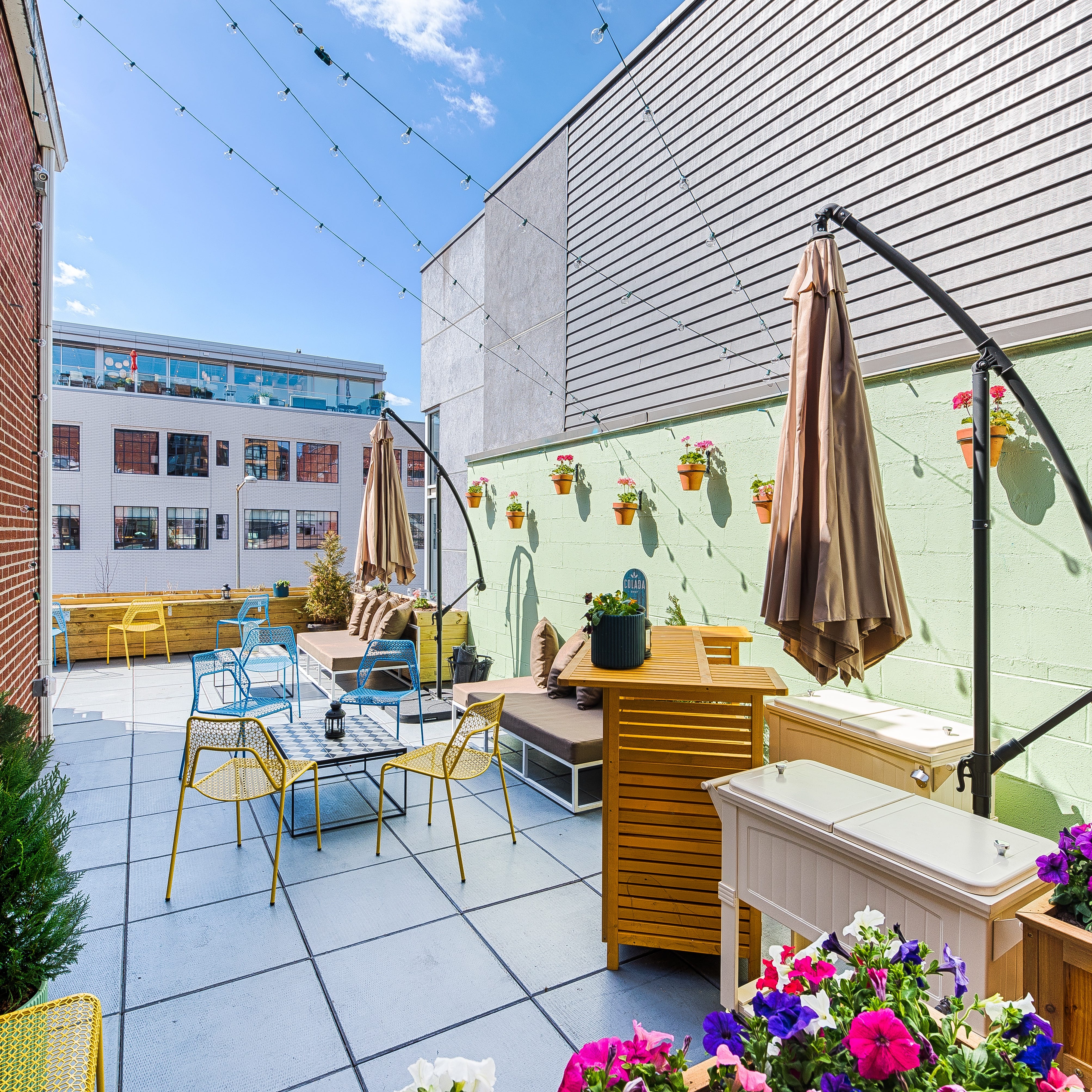 Washington, D.C.'s Colada Shop opened its rooftop garden in April. The Cuban coffee and snack eatery will serve pouched cocktails, mojitos, pineapple sparkling sangria and more with its croquetas, empanadas and pastelitos.