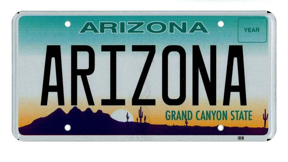 What Turns Those Arizona License Plates Gray