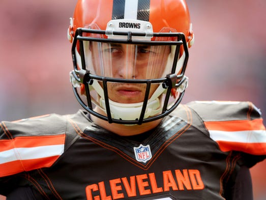 Cleveland Browns quarterback Johnny Manziel was demoted