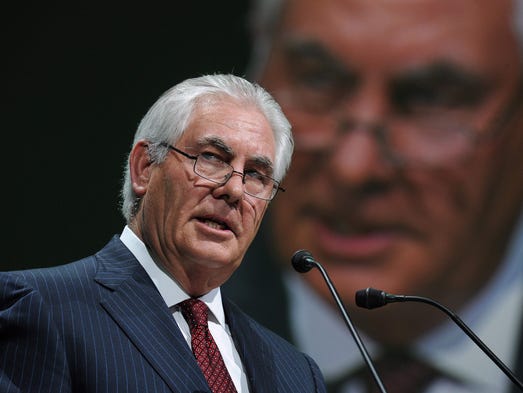 Tillerson addresses the World Gas Conference in Paris