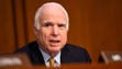 Sen. John McCain, R-Ariz., speaks as former FBI director
