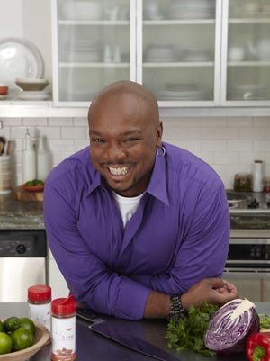 Aaron McCargo Jr. is happiest in the kitchen, preparing the meals he loves.