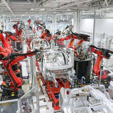 Tesla's factory in Fremont, California.