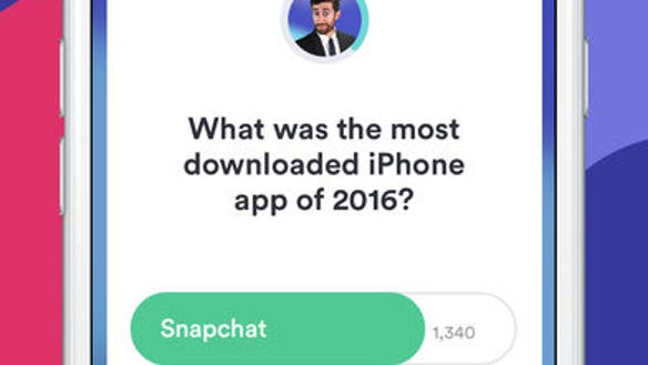 A screenshot from HQ Trivia.