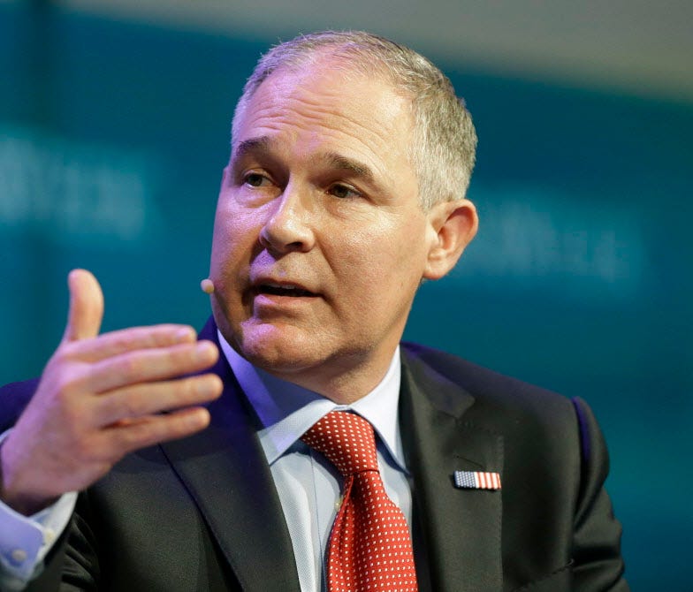 Environmental Protection Agency  Administrator Scott Pruitt