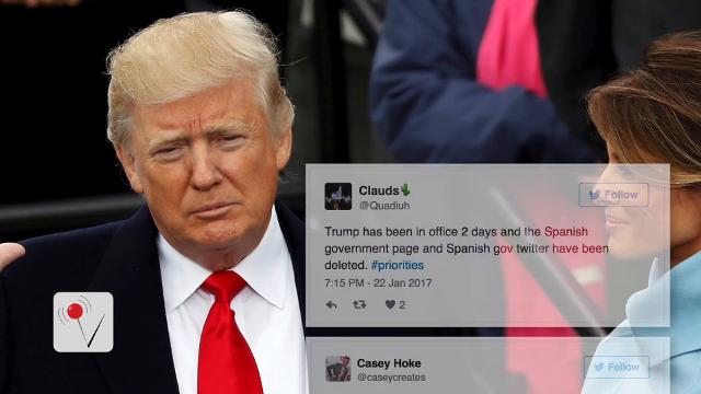 Trump's Spanish version of White House website removed