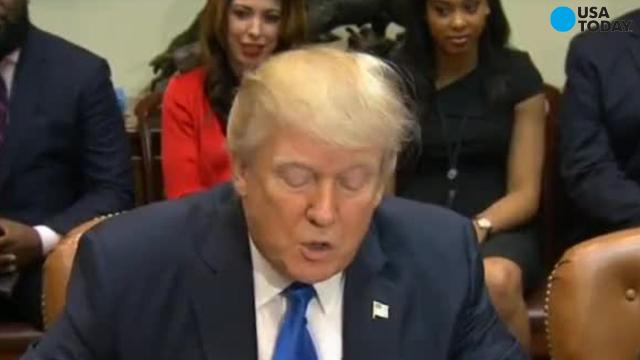 Trump touts African American heritage at Black History Month celebration