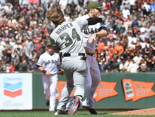 SAN FRANCISCO, CA - MAY 29:  Bryce Harper #34 of the