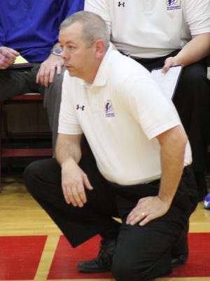 UC Clermont coach Steve Ellis, shown coaching for Mariemont in 2014, started from scratch recruiting. Despite that, 8-12 and riding a four-game win streak.
