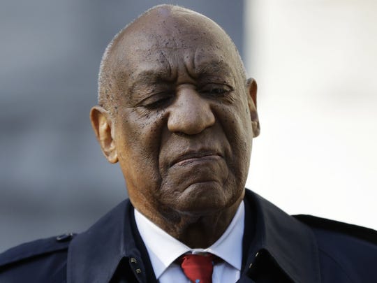 Bill Cosby pictured at the Montgomery County Courthouse