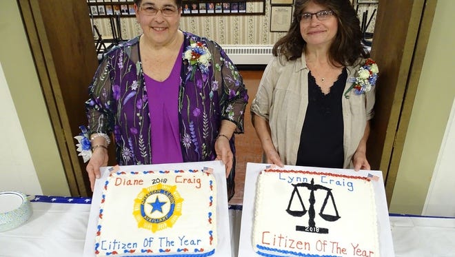 Candor Citizens of the Year,  sisters Diane and Lynn Craig.