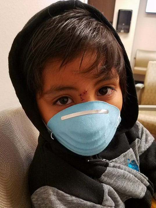 Israel Costilla in mask