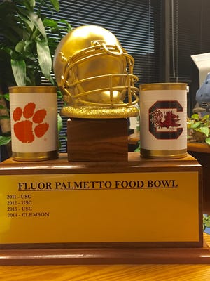 The Fluor Palmetto Food Bowl is an example of how local corporations are using the Clemson-USC rivalry to benefit nonprofit organizations.
