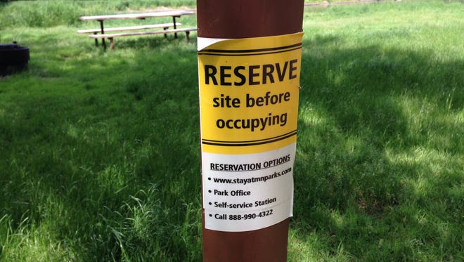 This season, Minnesota state park campgrounds switched to a reservation-only system. This site at Upper Sioux Agency State Park near Granite Falls remained open earlier this season.