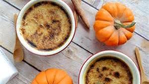 Pumpkin and Spice Creme Brulee