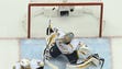 Nashville Predators goalie Pekka Rinne (35) blocks
