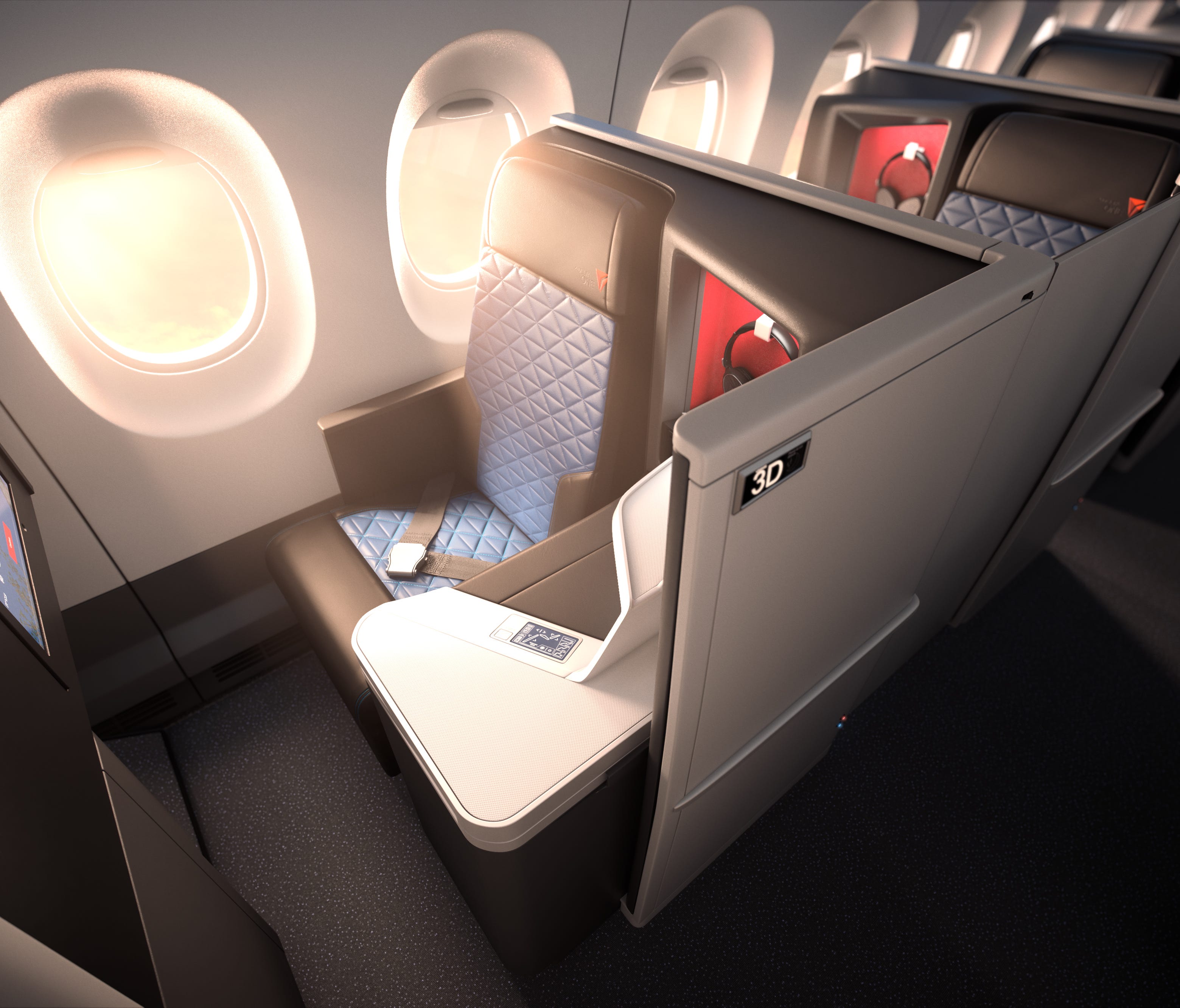 The Delta One suite will debut on Delta Air Lines' first Airbus 350 in fall 2017.