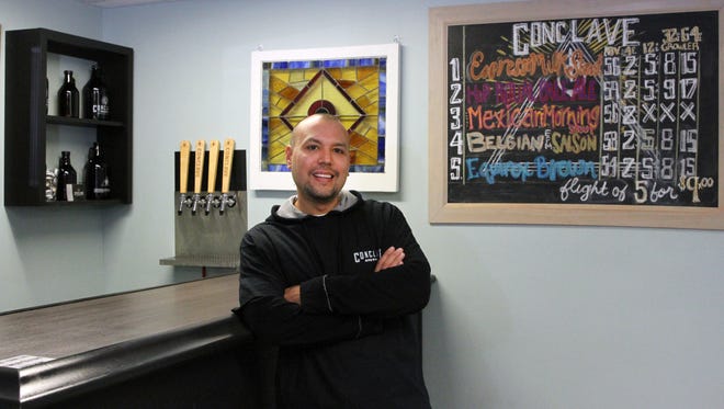 The future of Hunterdon County's tourist economy may be in its local breweries and vineyards. Carl Alfaro owner and master brewer opened Conclave Brewery in Raritan Township on July 7 and has been developing a loyal following since then, he is photographed on Wednesday Dec. 2