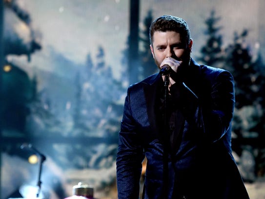 Singer-songwriter  Chris Young performs on stage during