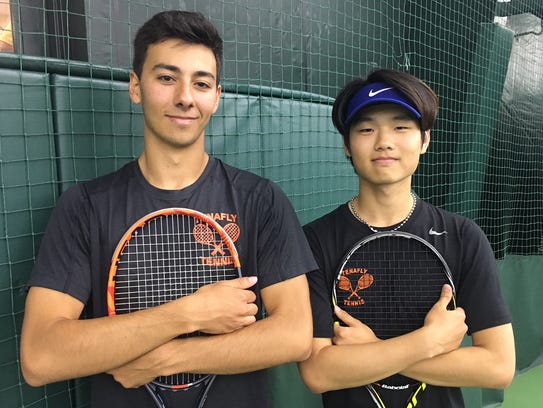 Tenafly's Nic L’Heureux and Kevin Kim.