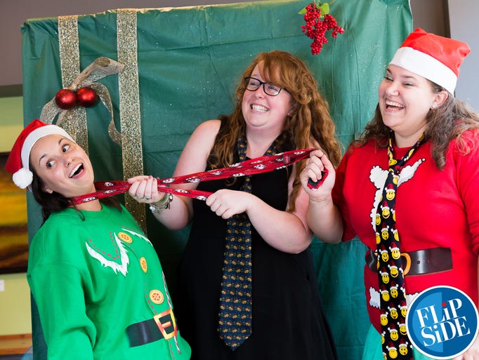 Photobooth portraits bring Christmas to July at the