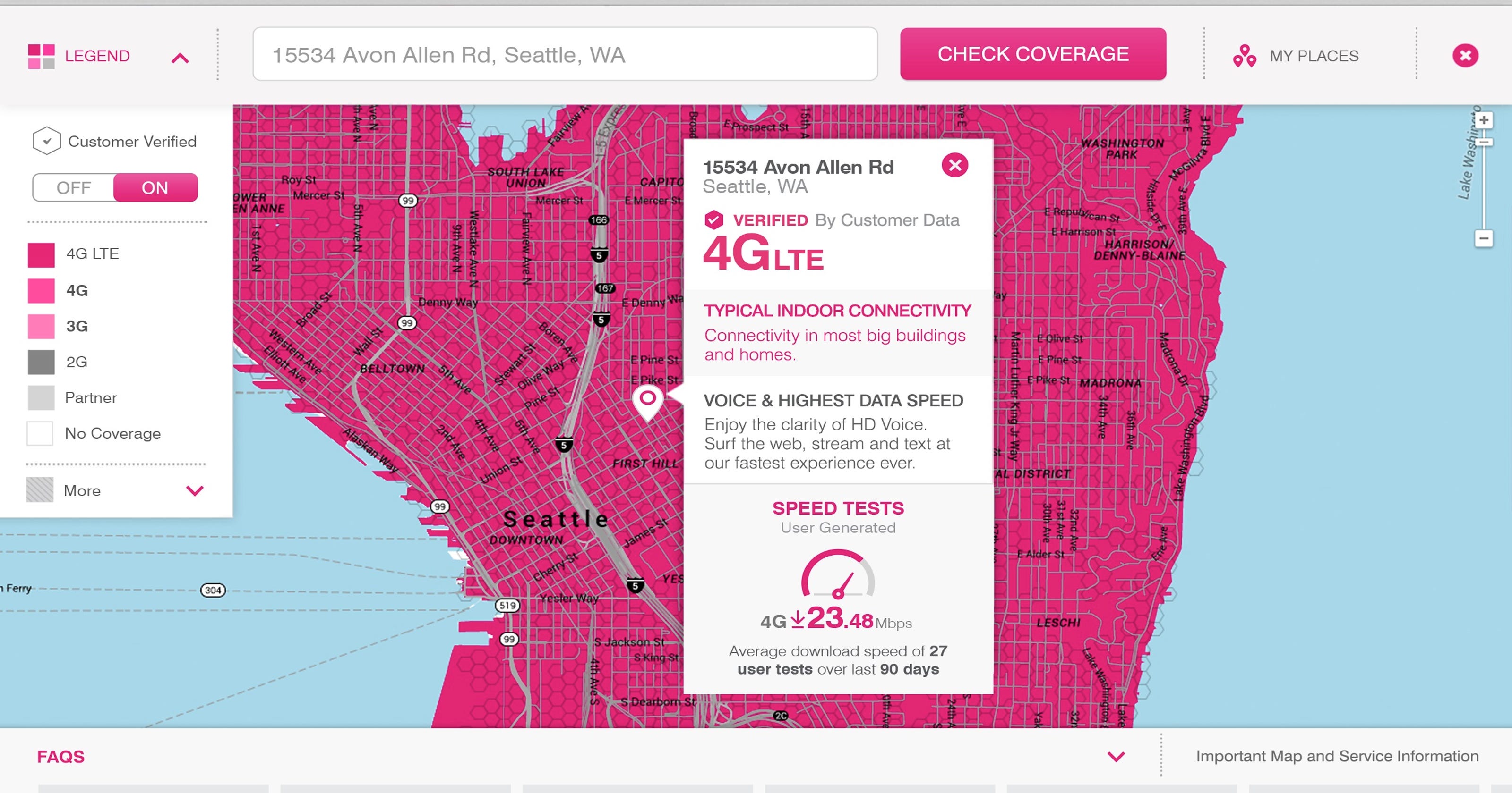 T Mobile Coverage Map