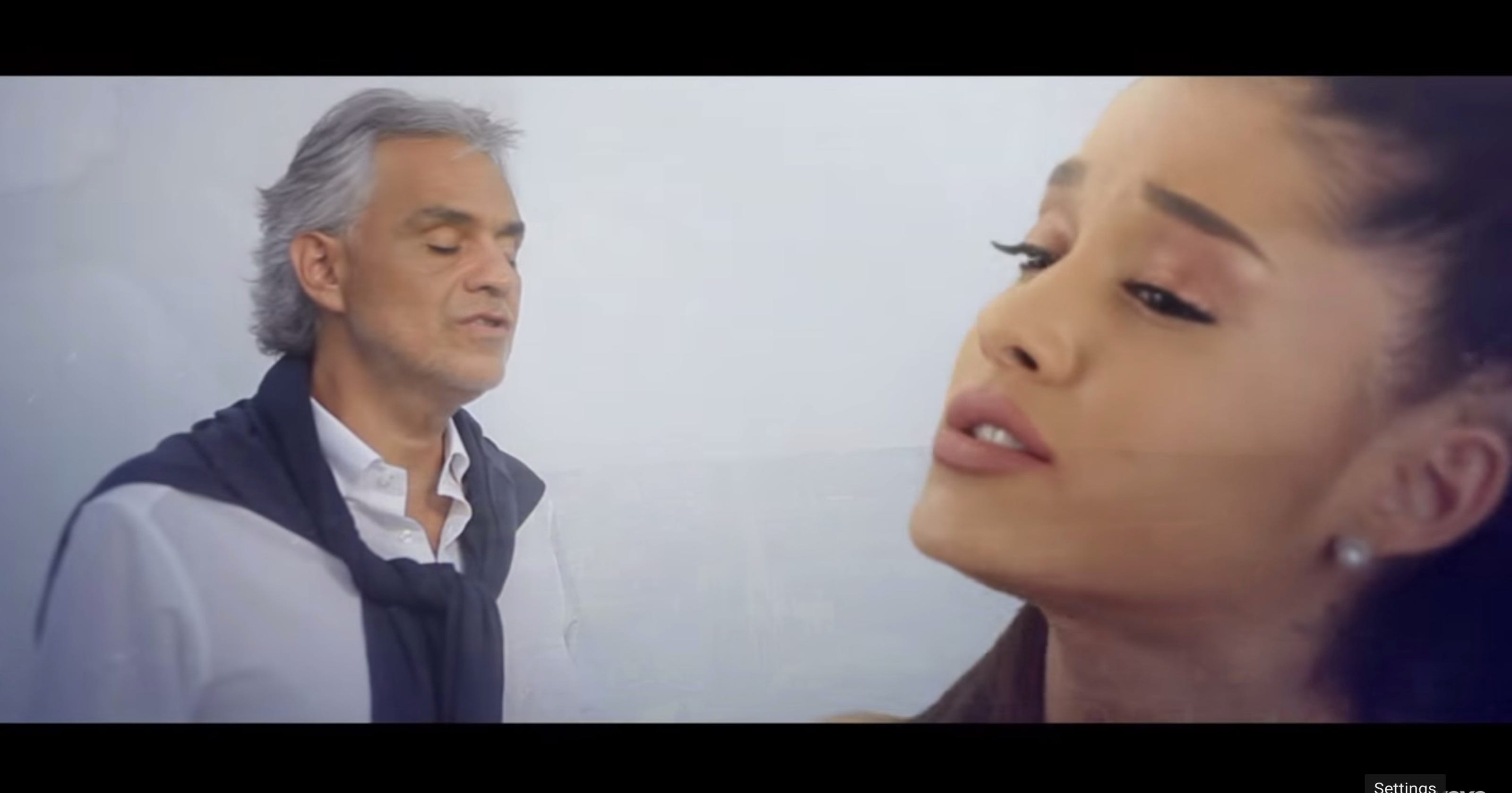 Ariana Grande has Italian duet with Andrea Bocelli. Of course it's good