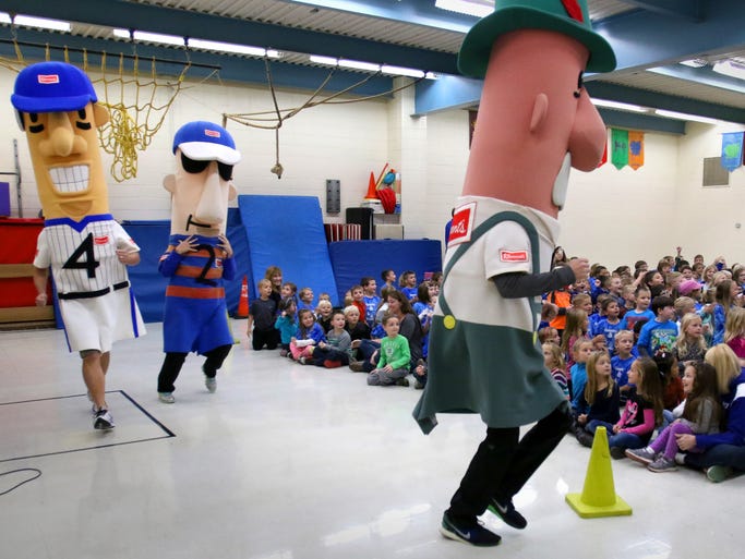 The Klement Racing Sausages circle the Country Meadows