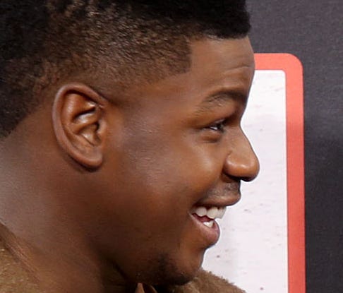 John Boyega, Daisy Ridley and Mark Hamill attend the 'Star Wars: The Last Jedi' photocall, Wednesday, in London.