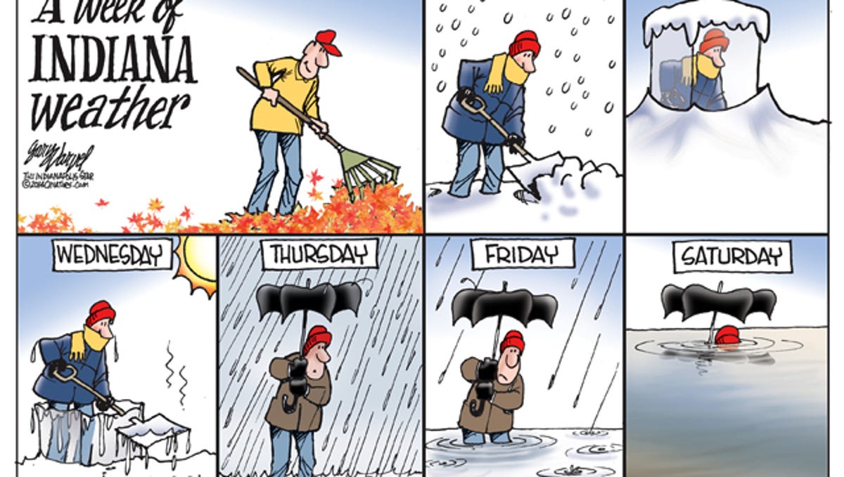 Cartoonist Gary Varvel 7 Day Weather Forecast For Indiana