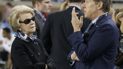 Martha Ford and Bill Ford Jr. are the Lions' royal family.