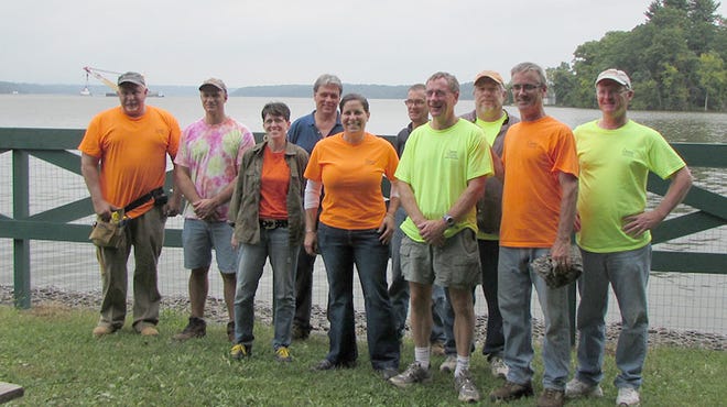 Members of the Chazen Company recently volunteered at Mills Memorial State Park in Staatsburg.