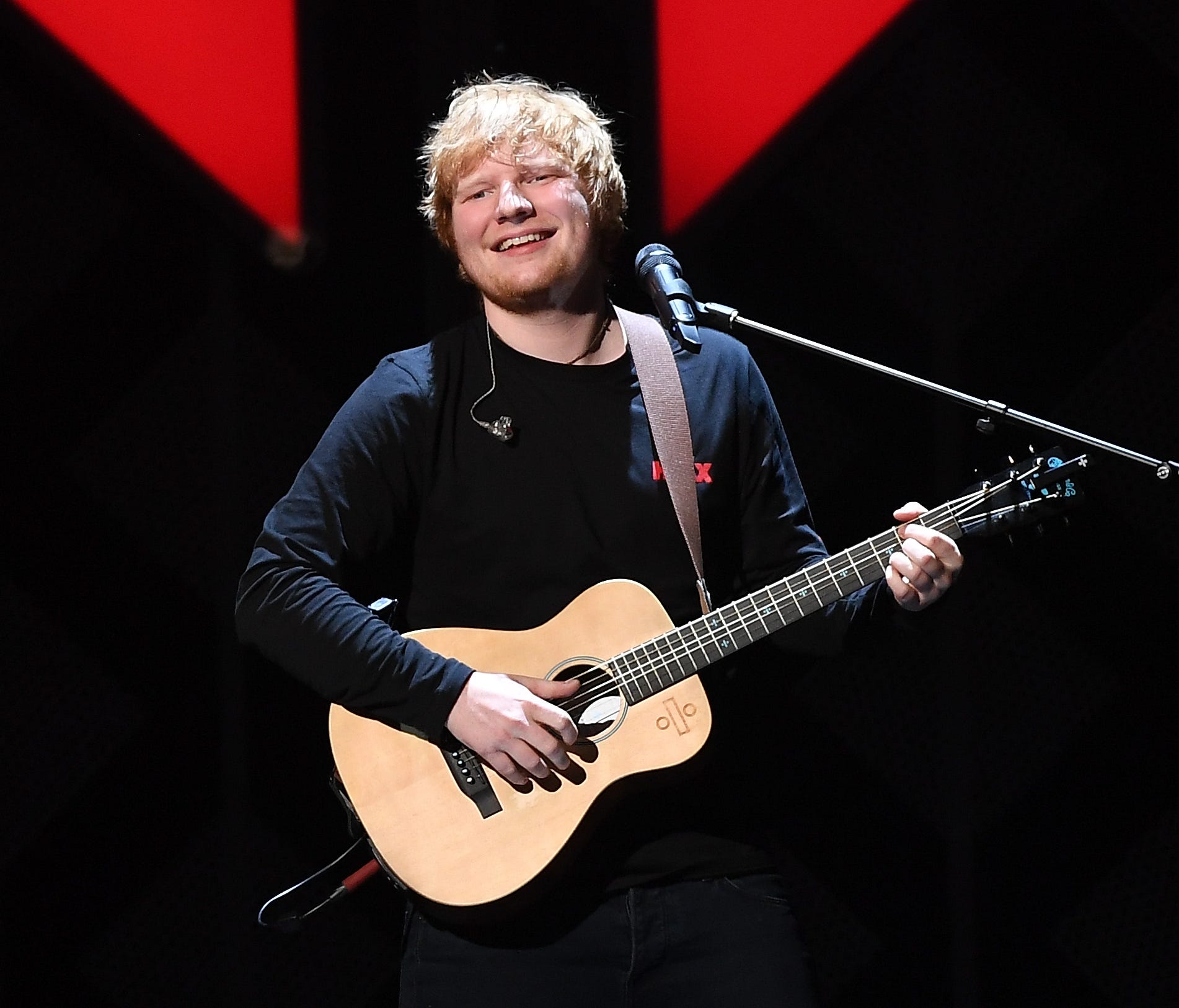 Ed Sheeran performs at the Z100's iHeartRadio Jingle Ball 2017 at Madison Square Garden on December 7, 2017 in New York. / AFP PHOTO / ANGELA WEISSANGELA WEISS/AFP/Getty Images ORG XMIT: 1 ORIG FILE ID: AFP_V03KX
