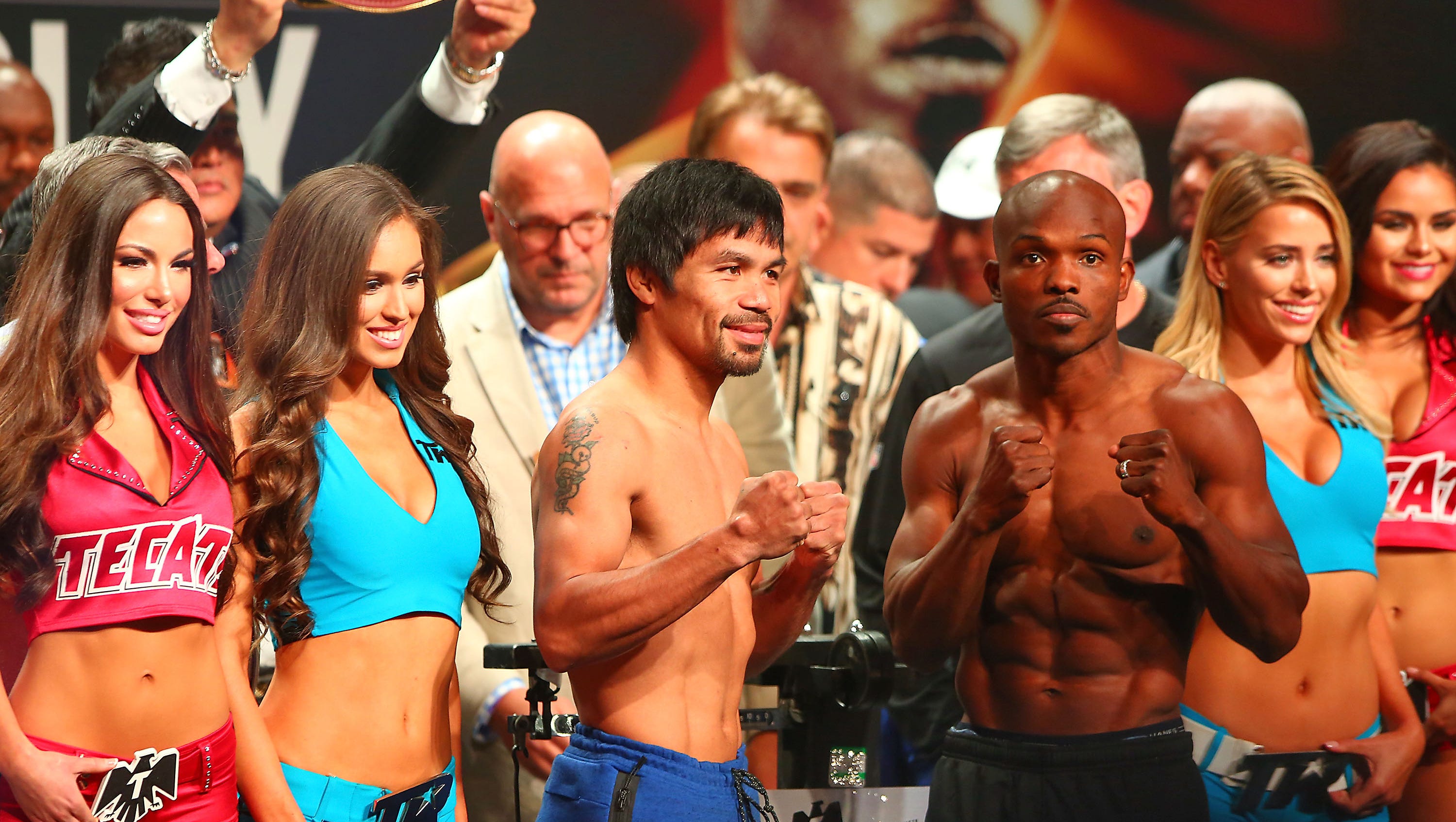 Tim Bradley Manny Pacquiao Make Weight Before Big Fight