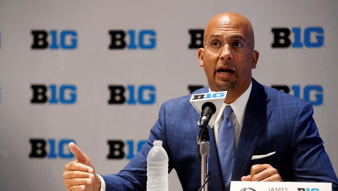 Penn State head football coach James Franklin. AP FILE PHOTO