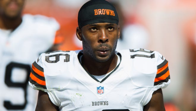 Browns wide receiver Andrew Hawkins on Sept. 21.