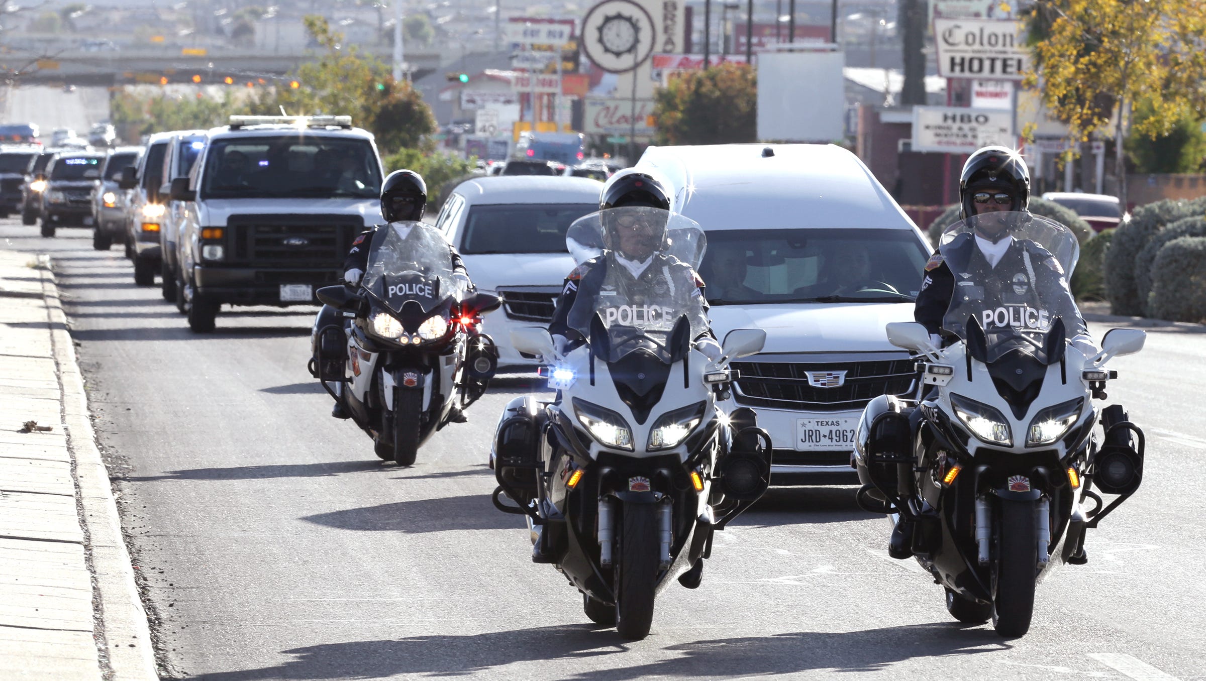 El Paso police funeral escort moratorium issued by chief