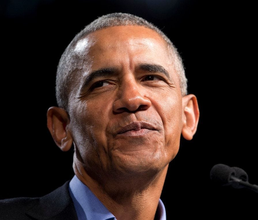Former president Barack Obama at a rally with Virginia's Democratic gubernatorial candidate Lt. Gov. Ralph Northam in Richmond, Va.