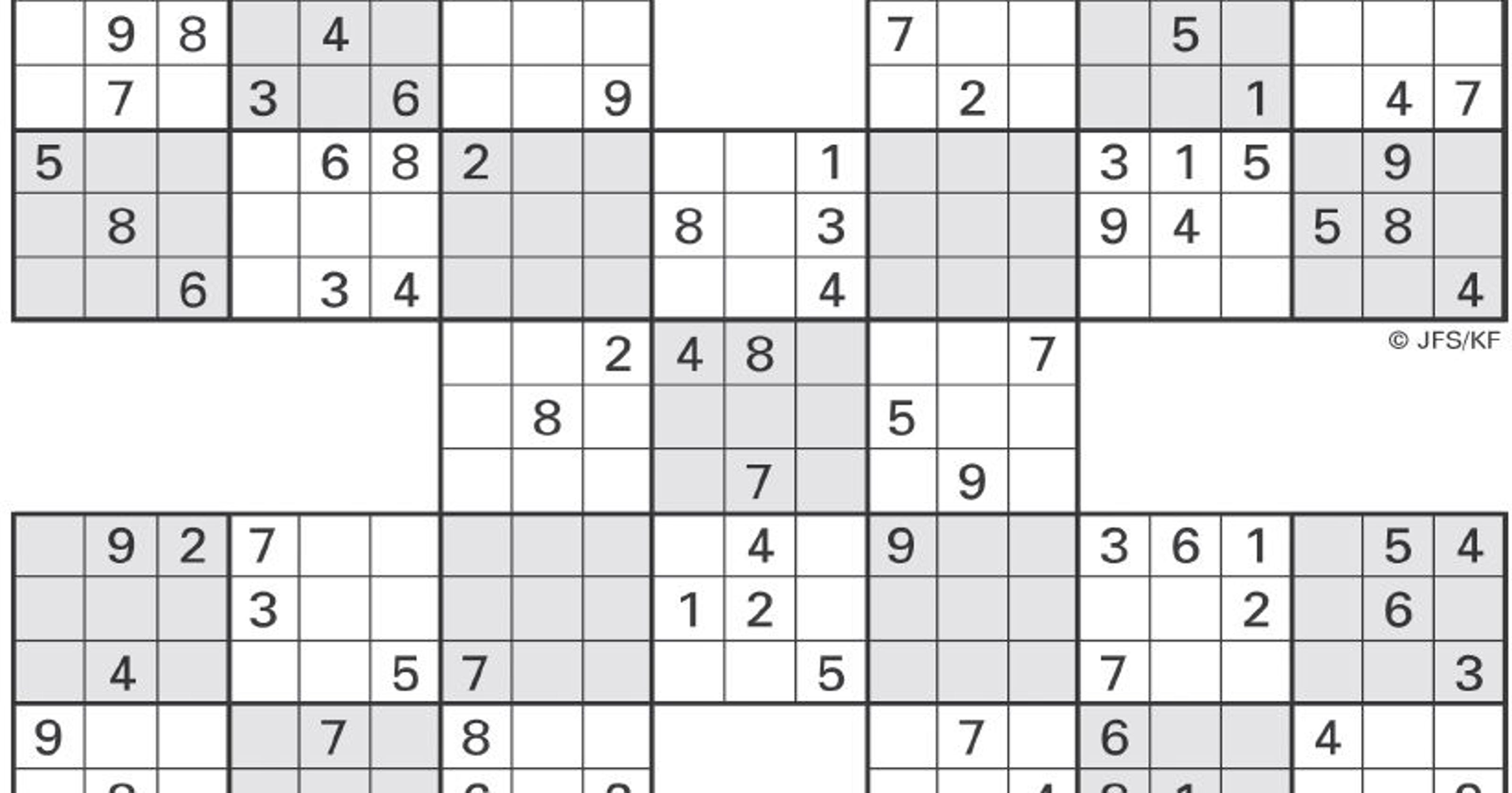 Daily Printable Sudoku Daily Printable Sudoku