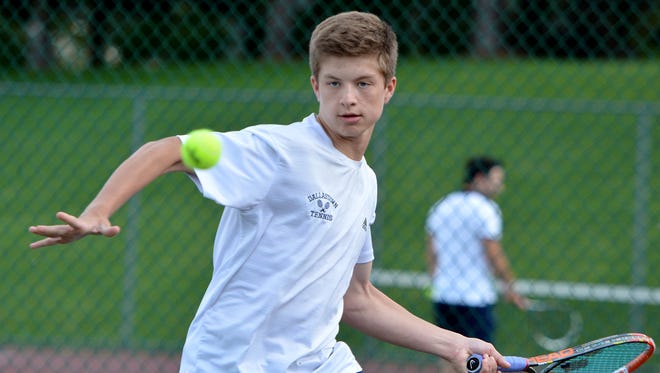 Holden Koons and his Dallastown teammates take on Hershey on Thursday in a showdown of unbeaten boys' tennis teams.