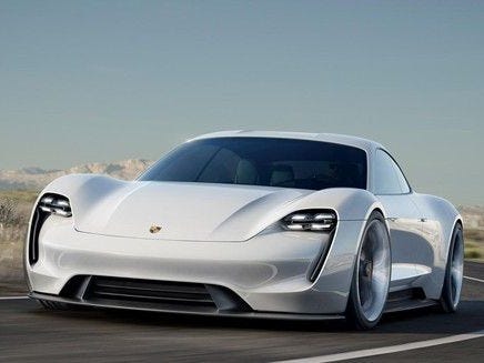 The first all-electric Porsche is expected to look a lot like the Mission E Concept first shown in 2015.